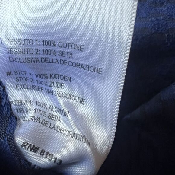 Robert Graham Blue & Black Check Button-Down Shirt Men’s 2XLB Flip Cuff Designer - Picture 9 of 16